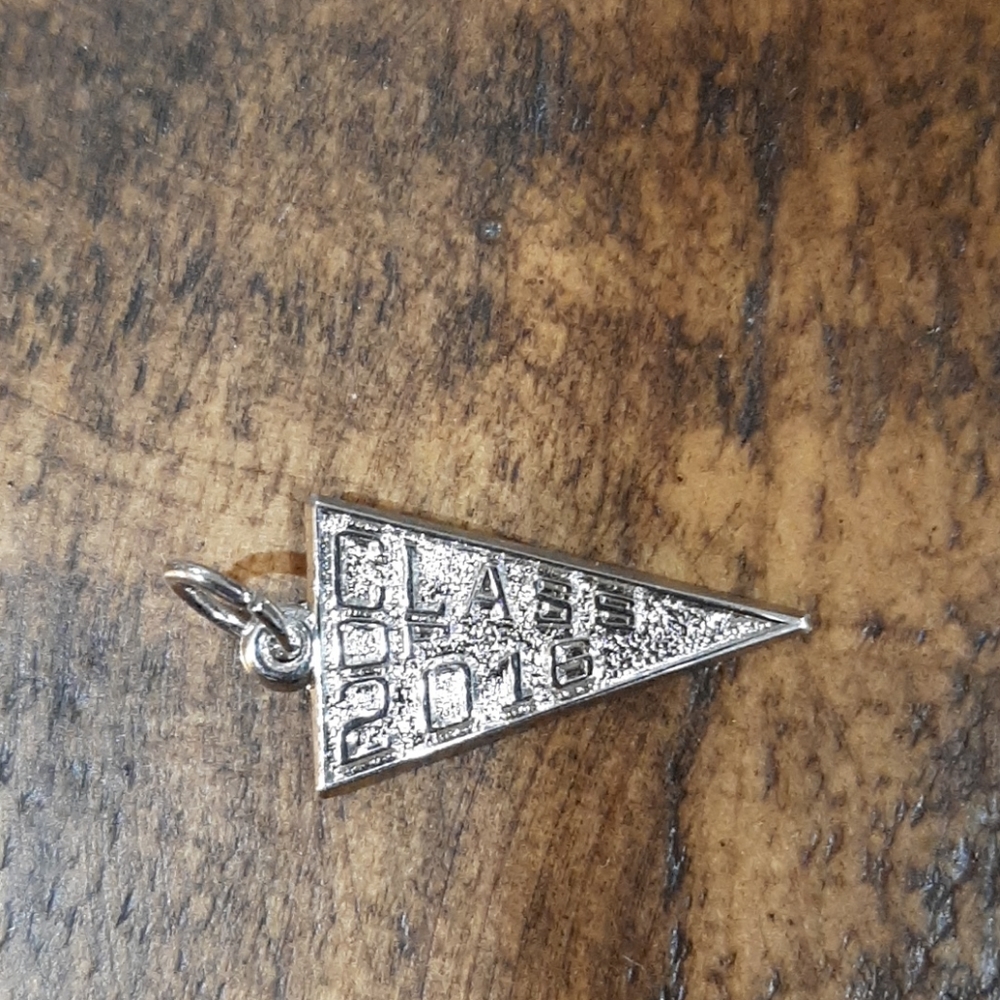 Sterling Class of 2018 graduation charm